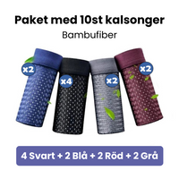4x Svart + 2x Blå + 2x Röd + 2x Grå